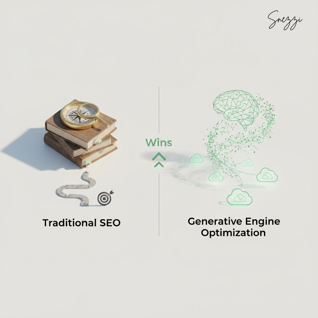 Generative Engine Opt vs Traditional SEO: Differences & Wins