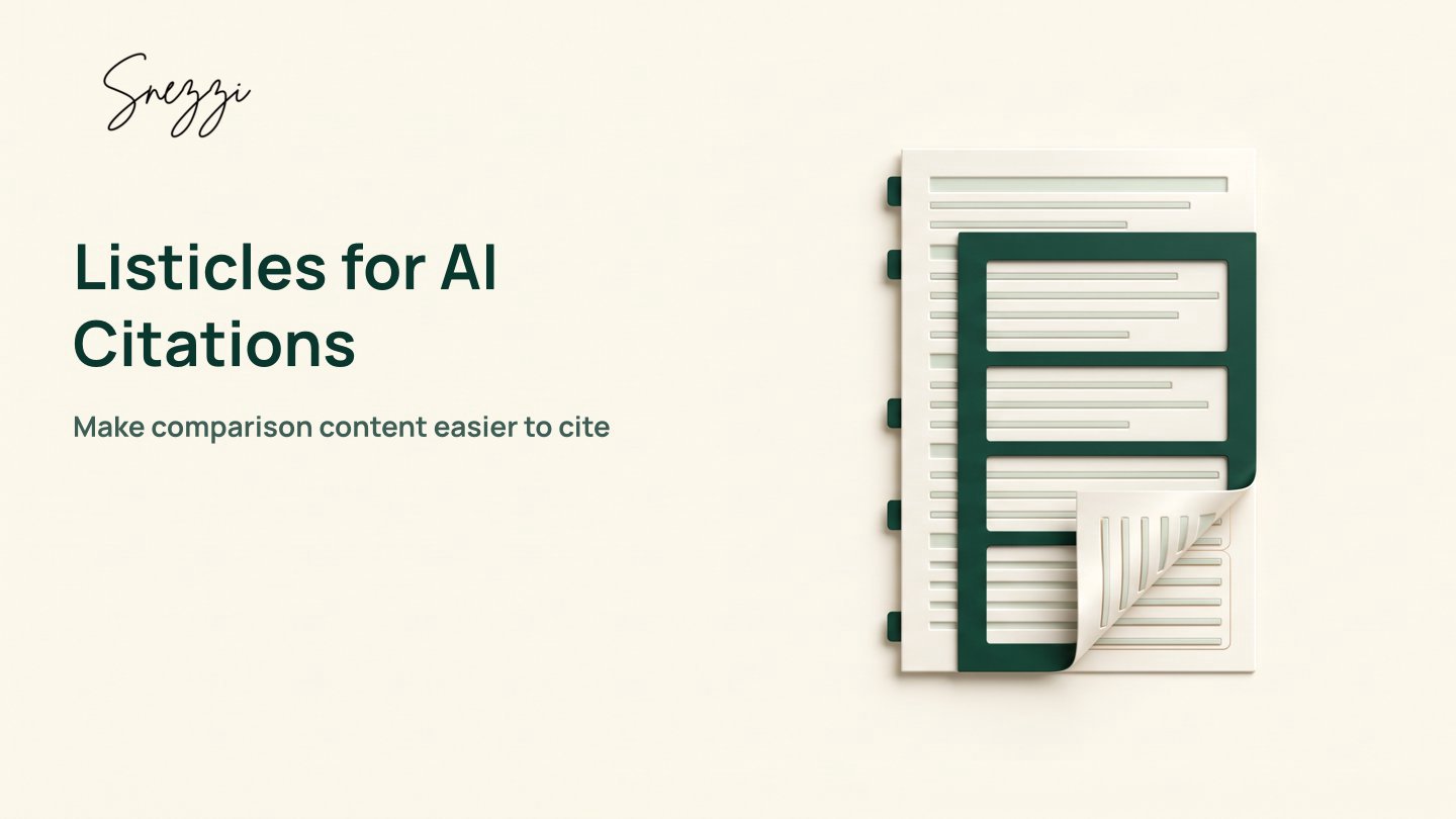 Listicle Optimization for AI: 9 Tweaks to Boost Citations