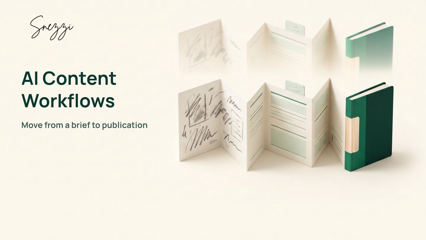 How to Use AI to Simplify Your Content Workflow from Draft to Publish