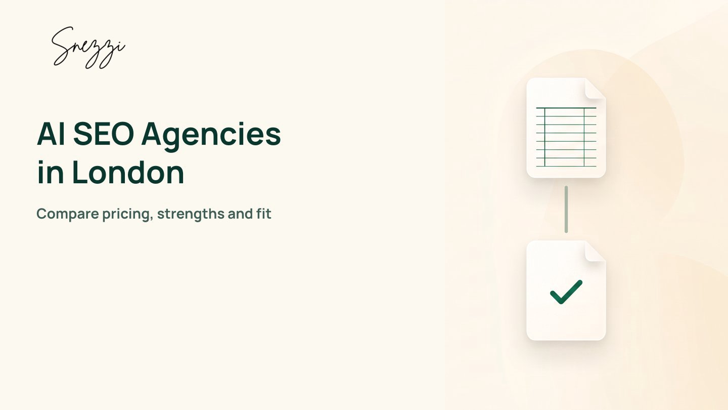 Best AI SEO Agencies in London for 2026 (Pricing, Pros and Cons)