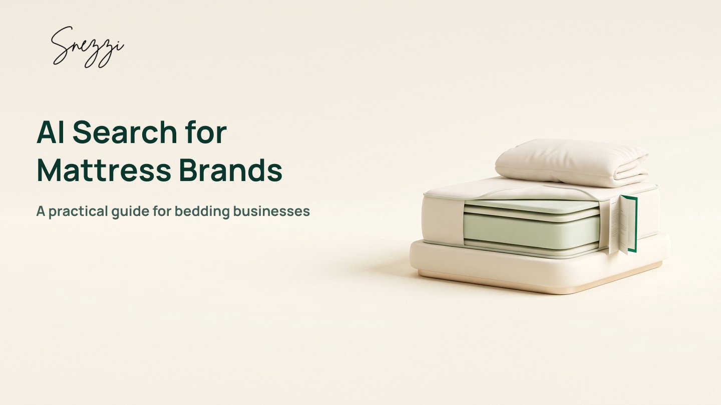 AI Search Optimization for Mattress and Bedding Brands: The Practical Playbook