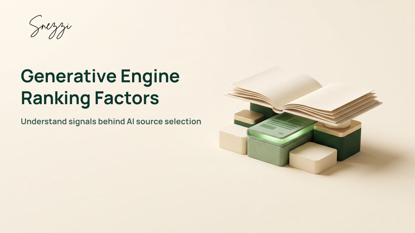 Generative Engine Ranking Factors: AI Search Results Guide