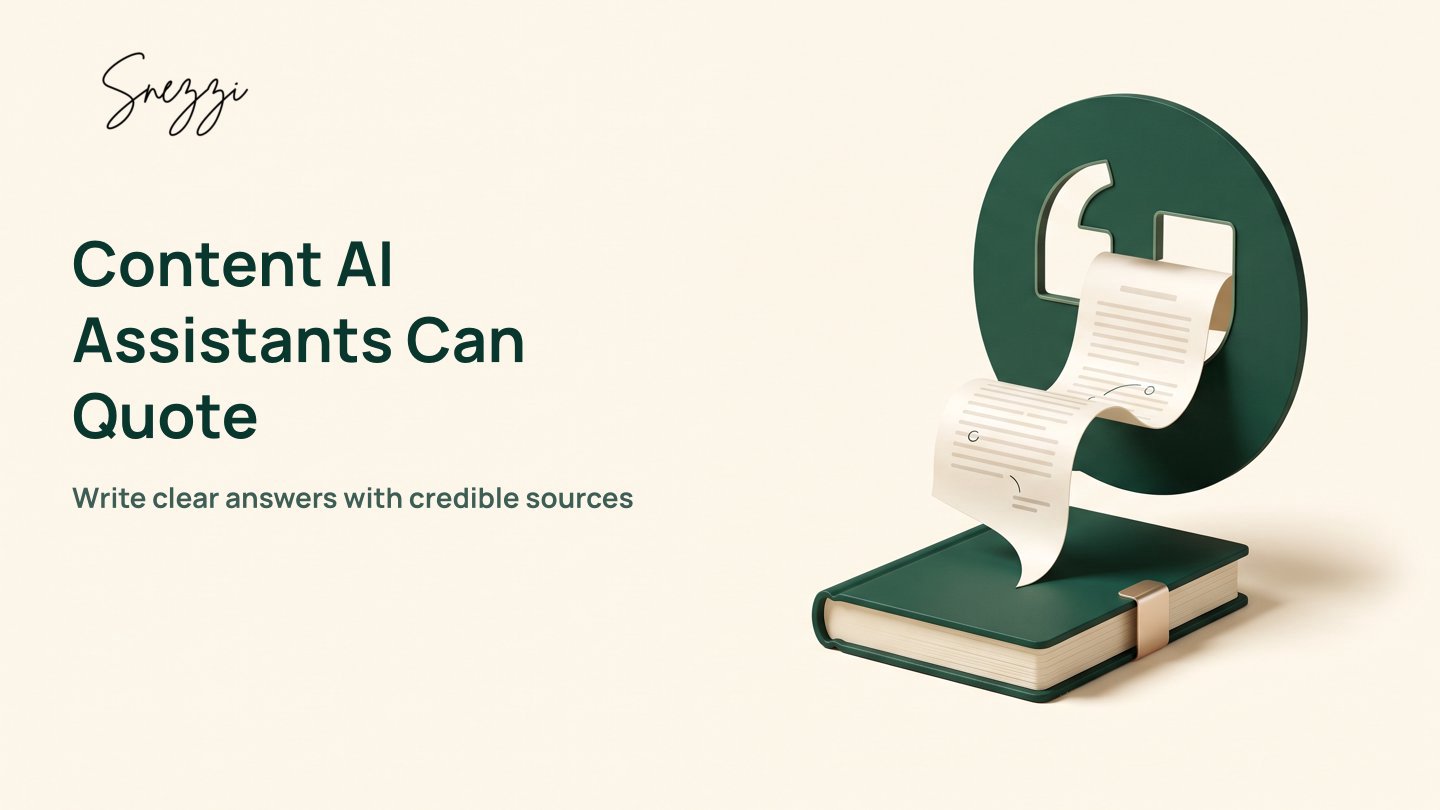 Write Content AI Assistants Will Quote: A Simple 5-Step Approach