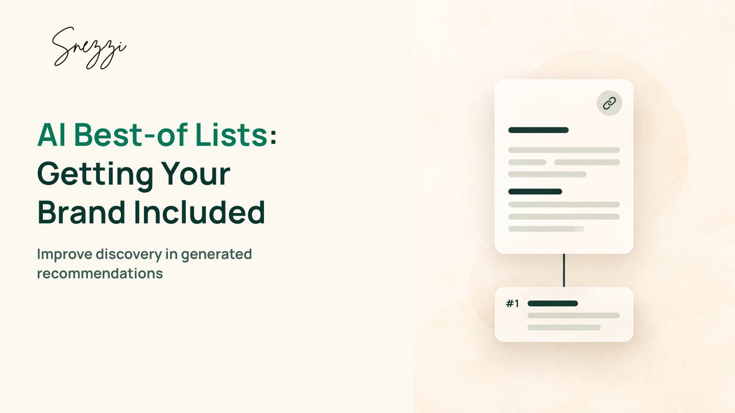 How to Get Listed in AI-Generated Best-of Articles in 2026