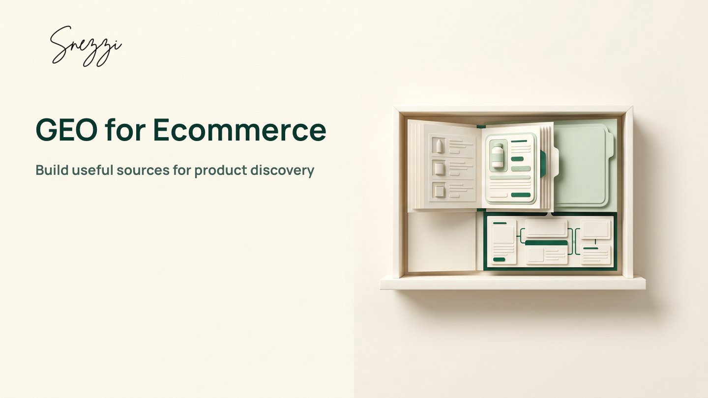 GEO Strategies for Ecommerce: Boost AI Search Sales