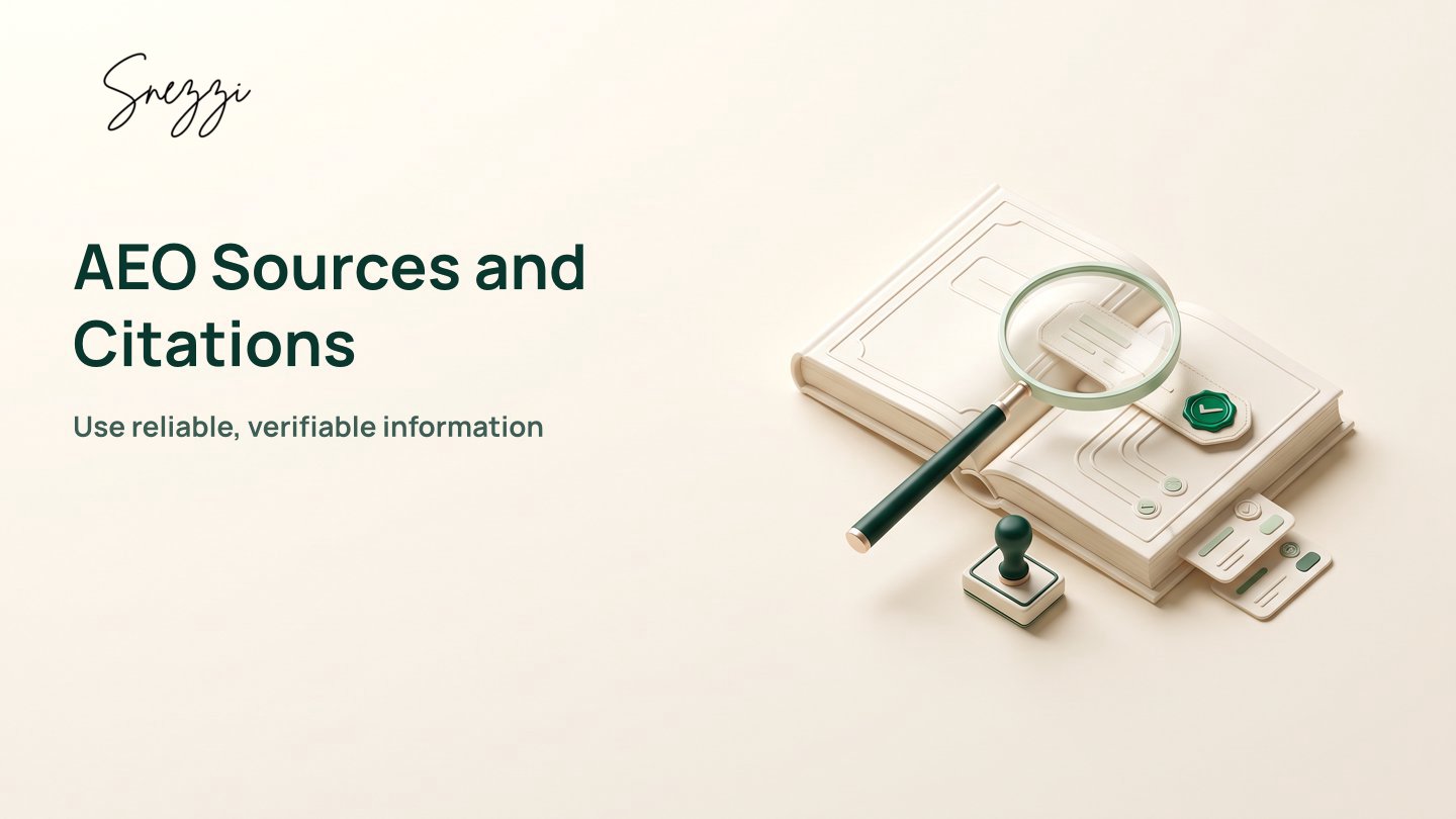 Sources and Citations in AEO: Trust Verified Data Guide