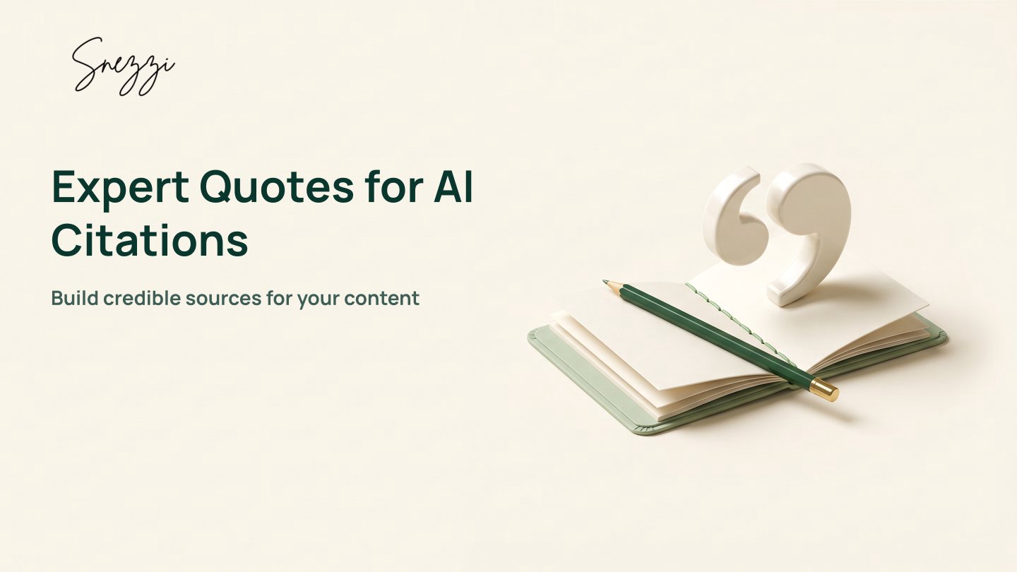 How to Earn Expert Quotes for AI Citations Fast
