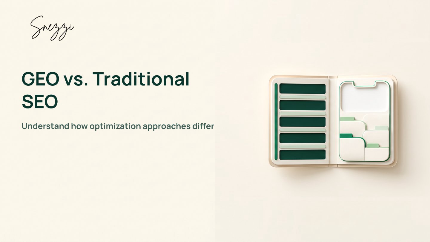Generative Engine Opt vs Traditional SEO: Differences & Wins