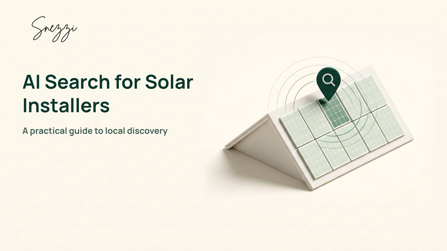 Solar Installer AI Search Playbook