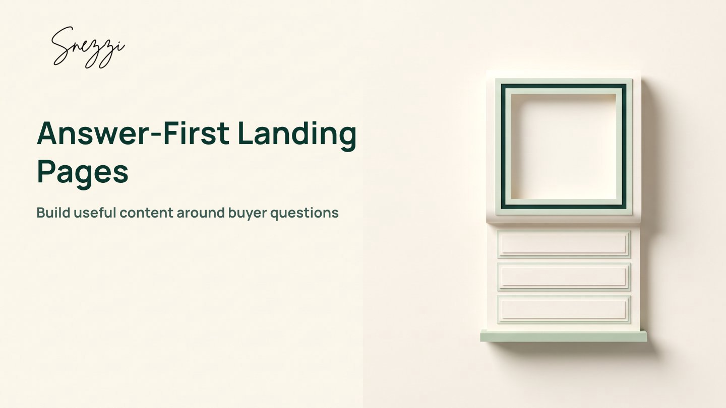 Build Answer-First Landing Pages That Rank with AI Search