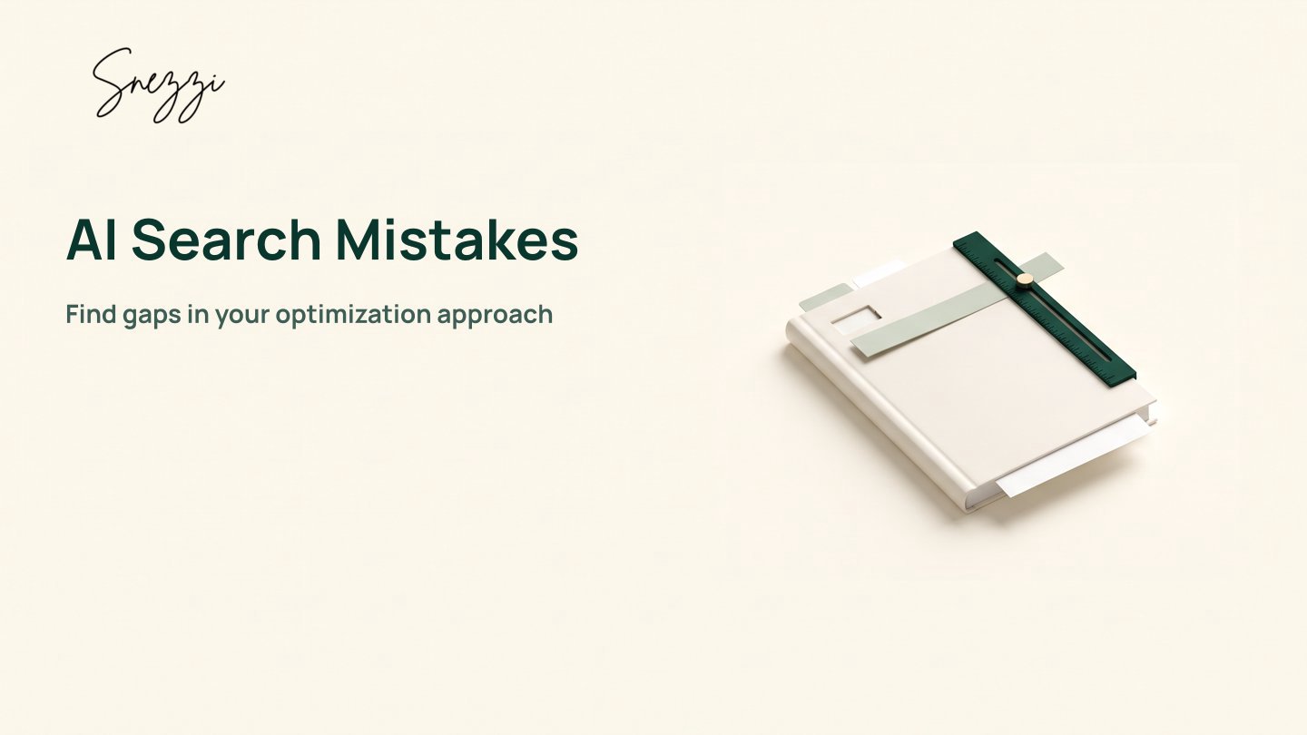 Common Mistakes in AI Search Optimization
