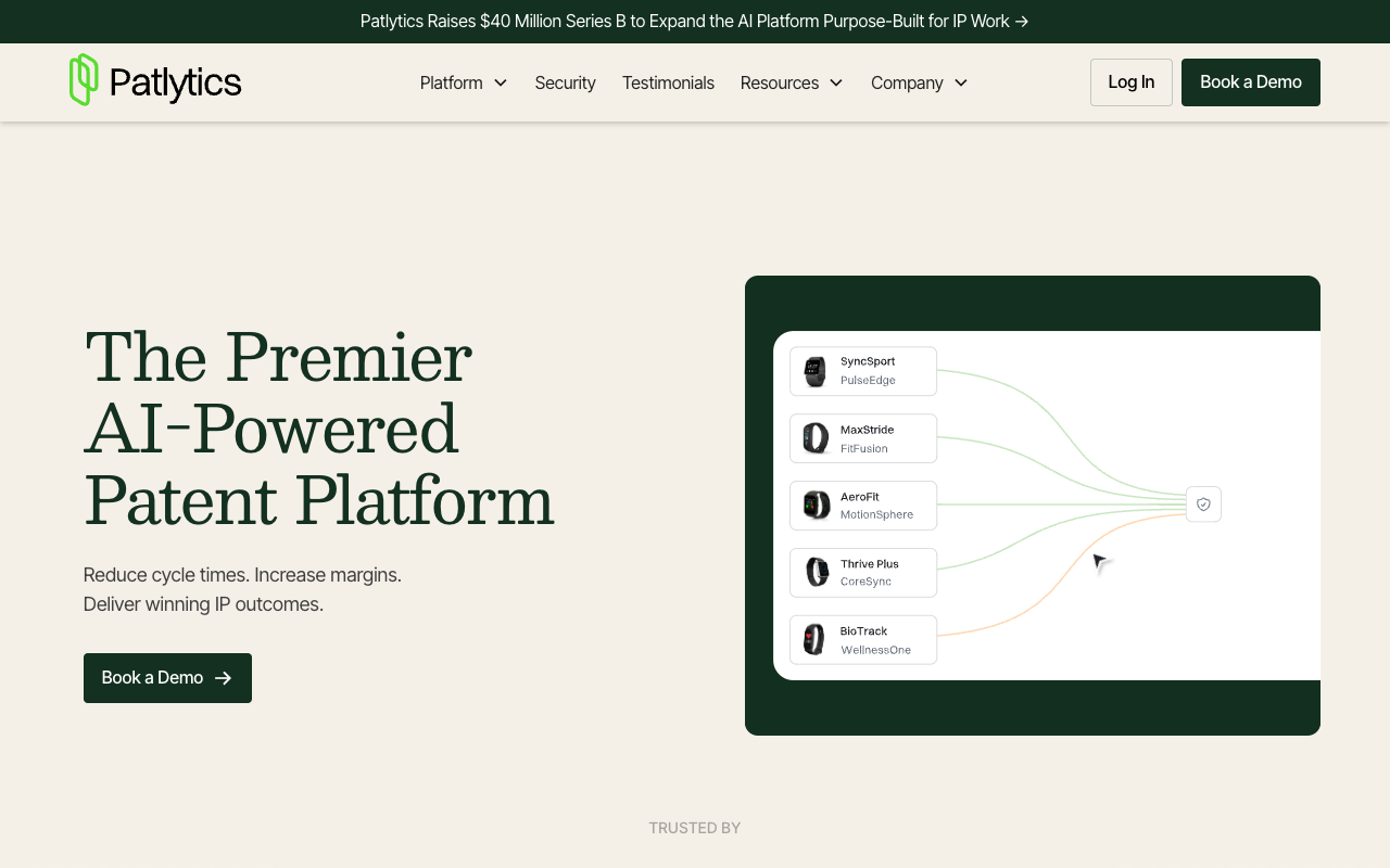 Patlytics homepage
