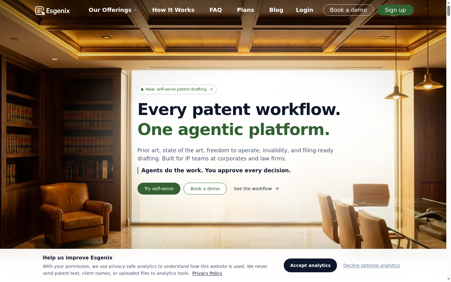 Esgenix website screenshot
