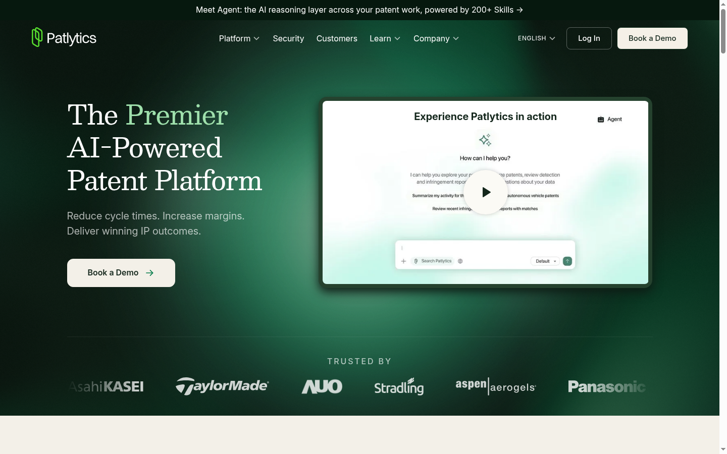 Patlytics website screenshot