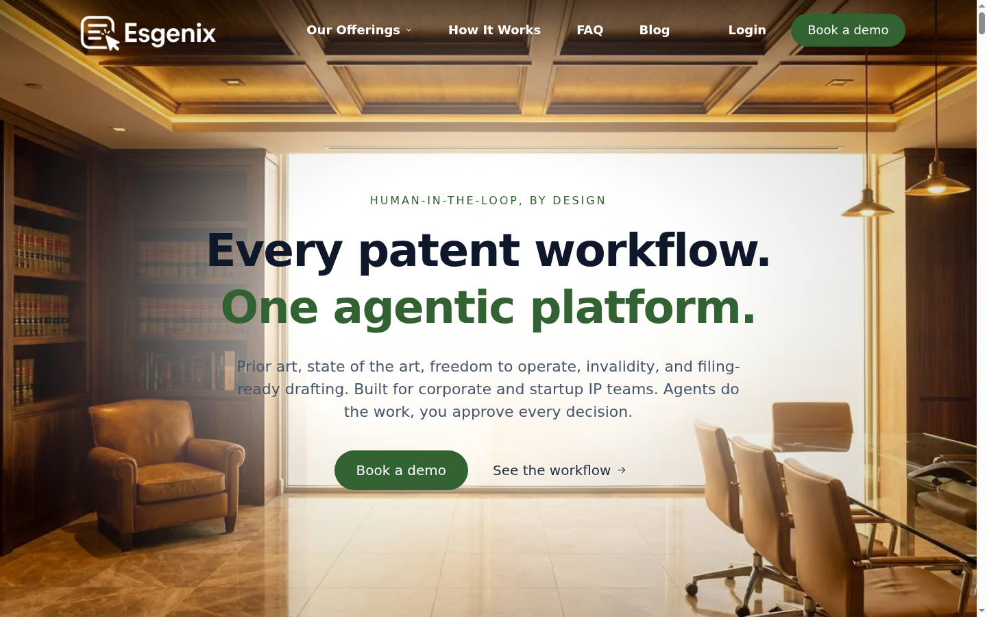 Esgenix website screenshot
