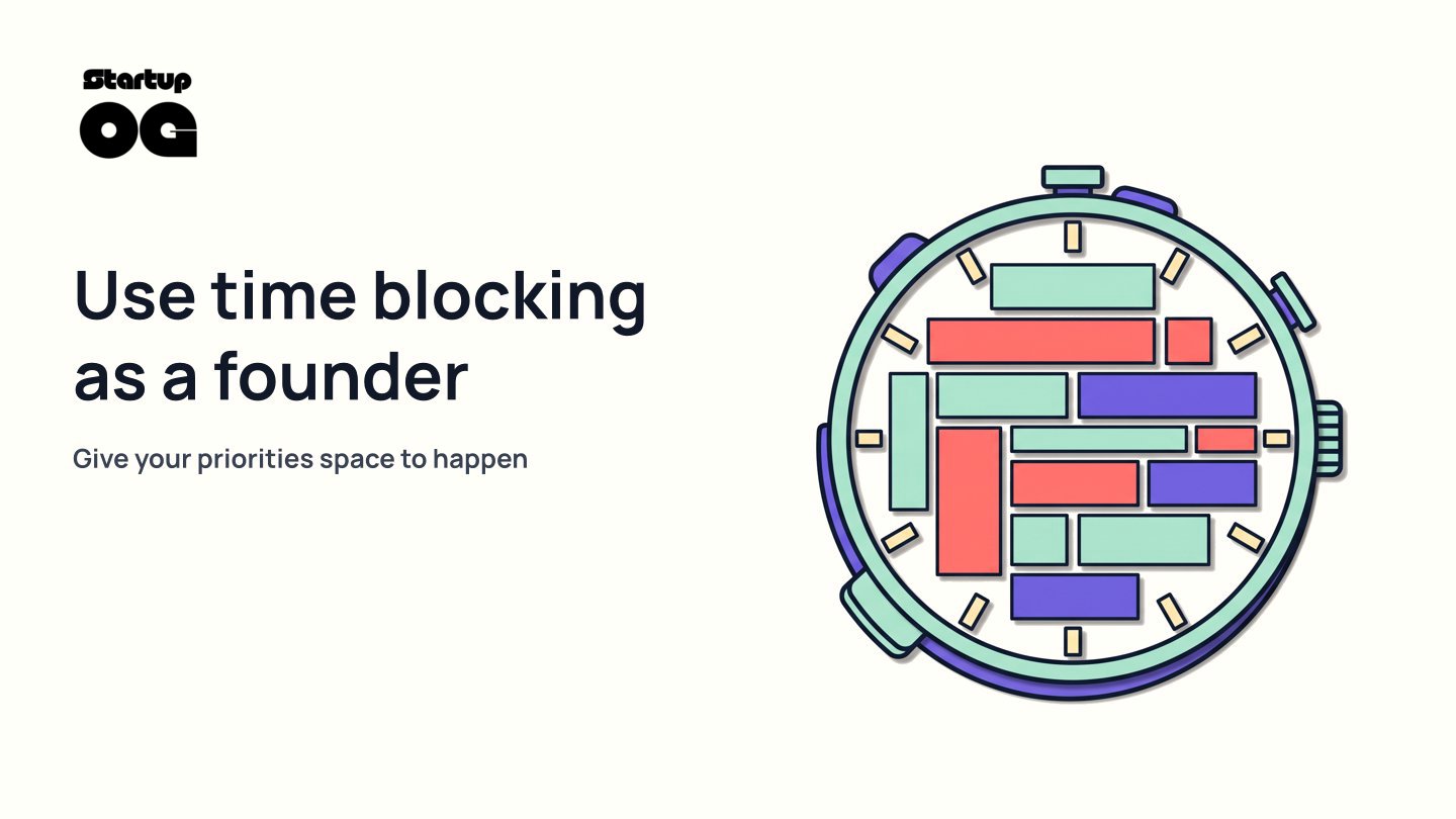 Time Blocking for Founders: A Practical System