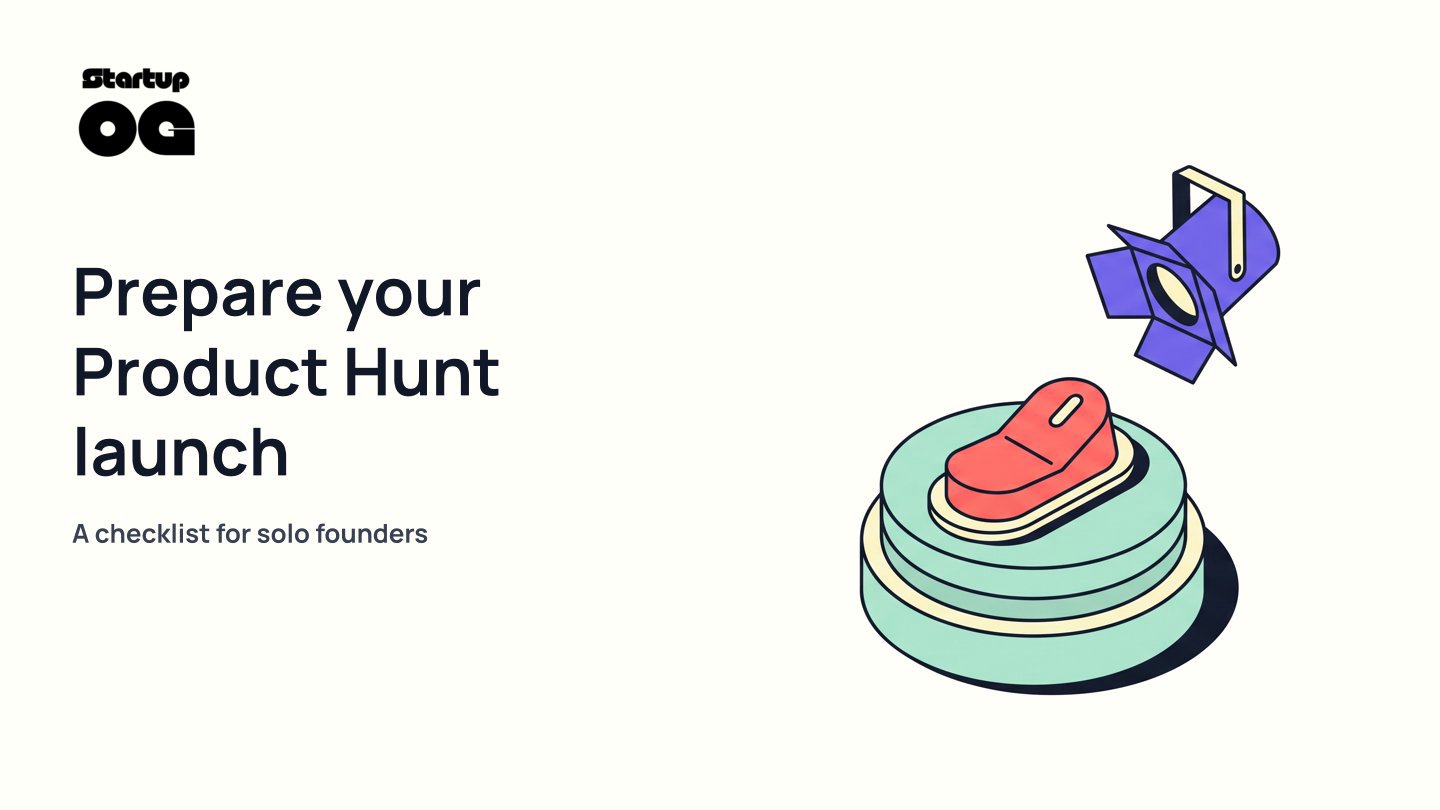 Product Hunt Launch Checklist for Solo Founders Guide